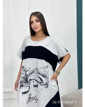 ТУНИКА В РАЗМЕР ТКАНЬ ХЛОПОК