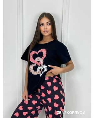 ПИЖАМА В РАЗМЕР ТКАНЬ ХЛОПОК