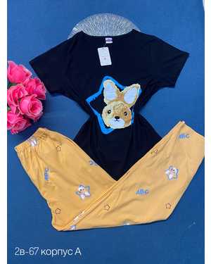 ПИЖАМА В РАЗМЕР ТКАНЬ ХЛОПОК