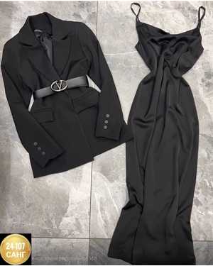 ЖЕНСКИЙ КОСТЮМ ДВОЙКА ТКАНЬ ШЕЛК