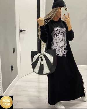 ПЛАТЬЕ ТКАНЬ ФЛИС С ПРИНТОМ