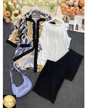 ЖЕНСКИЙ КОСТЮМ ТРОЙКА ТКАНЬ СИНГАПУР ШТАПЕЛЬ