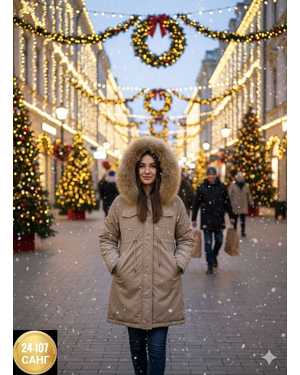 УТЕПЛЁННЫЙ КУРТКА ТКАНЬ ХОЛОФАЙБЕР