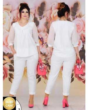 ЖЕНСКИЙ КОСТЮМ В РАЗМЕР ТКАНЬ ШИФОН