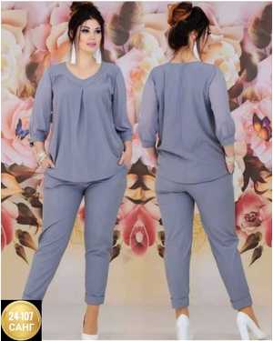 ЖЕНСКИЙ КОСТЮМ В РАЗМЕР ТКАНЬ ШИФОН