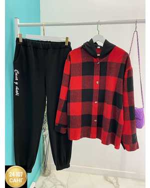 ЖЕНСКИЙ КОСТЮМ ДВОЙКА ТКАНЬ КОФТА КАШЕМИР, ШТАНЫ ФЛИС