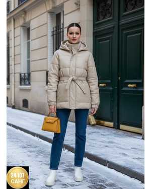 КУРТКА ТКАНЬ КОЖА, ХОЛЛОФАЙБЕР