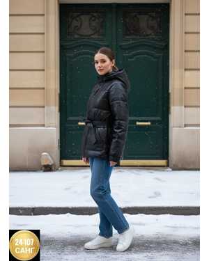 КУРТКА ТКАНЬ КОЖА, ХОЛЛОФАЙБЕР