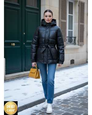 КУРТКА ТКАНЬ КОЖА, ХОЛЛОФАЙБЕР