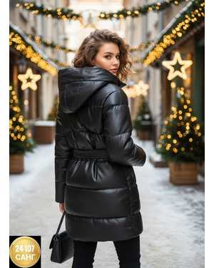 КУРТКА ТКАНЬ КОЖА, ХОЛЛОФАЙБЕР