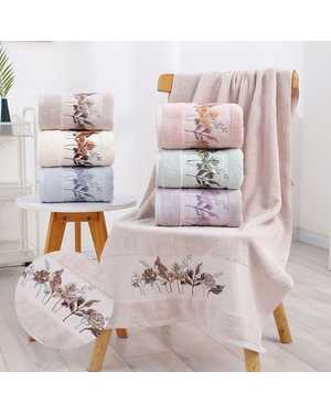 Полотенце махровое. Размер 50/90 см в упаковке 6 шт разные цвета