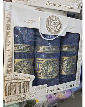 Набор из трёх махровых полотенец. Состав хлопок 100% Производитель Узбекистан Размеры 70/130 см 1 шт 50/80 см 2 шт