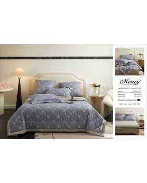 Комплект постельного белья с готовым одеялом Mency Простынь на резинке Ткань: Сатин Хлопок Наполнитель одеяло: Шелк(возможно замена на похожее)