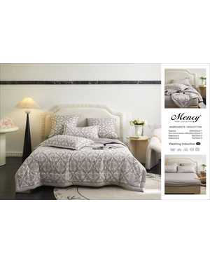 Комплект постельного белья с готовым одеялом Mency Простынь на резинке Ткань: Сатин Хлопок Наполнитель одеяло: Шелк(возможно замена на похожее)