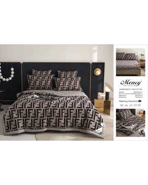 Комплект постельного белья с готовым одеялом Mency Простынь на резинке Ткань: Сатин Хлопок Наполнитель одеяло: Шелк(возможно замена на похожее)