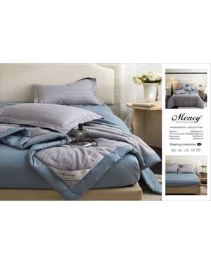 Комплект постельного белья с готовым одеялом Mency Простынь на резинке Ткань: Сатин Хлопок Наполнитель одеяло: Шелк(возможно замена на похожее)