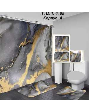 набор для ванной и туалета из 3 предметов из 100% качественного полиэстера и обработано водоотталкивающей пропиткой