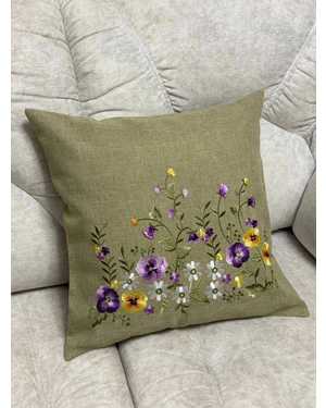 Декоративная наволочки Лен размер 50 на 50см