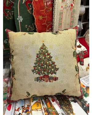 Новогодняя наволочка. материал гобеленовый. Размер 50 на 50см