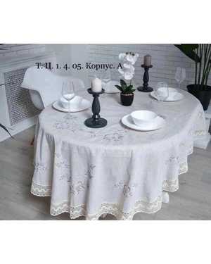 Скатерть лён с вышивкой Размер 150 на 220см