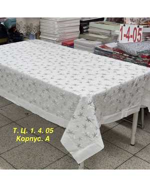 Скатерть сверху органза внизу однотонный ткань Размер 150 на 220см