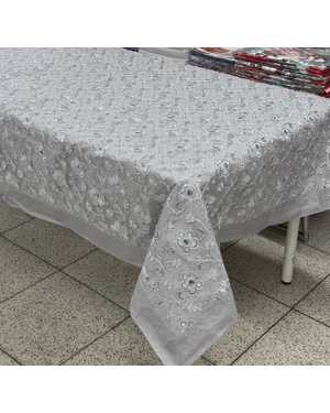 Скатерть сверху органза внизу однотонный ткань Размер 150 на 220см