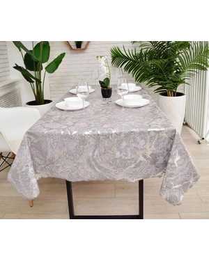 Скатерть Клеенка на тканевой основе с узором мрамор Размер 140 на220см