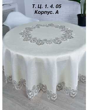 Скатерть Брюссель материал ткани 100% полиэстер Размер 180 круг