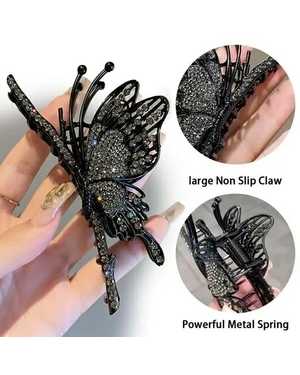 Металлическая заколка для волос в форме бабочки