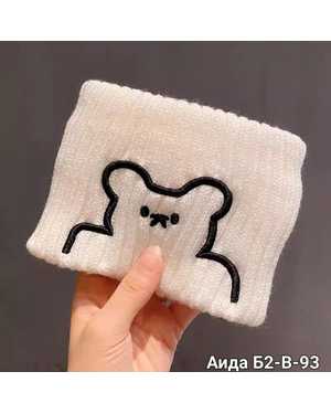 теплая повязки с нашивкой-медведиком