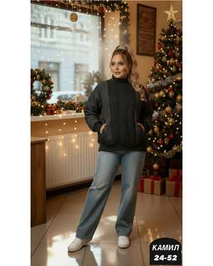 СВИТЕР ТКАНЬ ВЯЗАНЫЙ