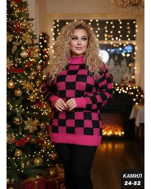 СВИТЕР ТКАНЬ КАШЕМИР ВЯЗАНЫЙ