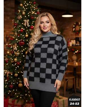 СВИТЕР ТКАНЬ КАШЕМИР ВЯЗАНЫЙ