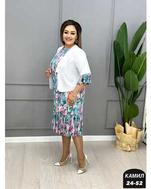 ЖЕНСКИЙ КОСТЮМ ДВОЙКА ТКАНЬ ШИФОН, БАРБИ