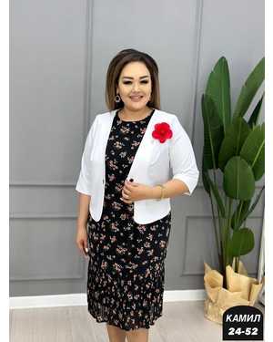 ЖЕНСКИЙ КОСТЮМ ДВОЙКА ТКАНЬ ШИФОН, БАРБИ