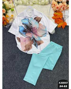 ЖЕНСКИЙ КОСТЮМ ДВОЙКА ТКАНЬ ЛЁН, ЛАЙТ