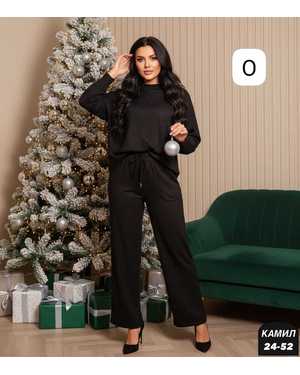 ЖЕНСКИЙ КОСТЮМ ДВОЙКА ТКАНЬ КАШЕМИР ВЯЗКА