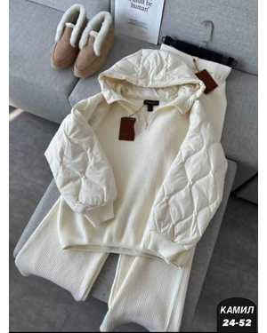 ЖЕНСКИЙ КОСТЮМ ДВОЙКА ТКАНЬ ЛАПША - СИНТЕПОН