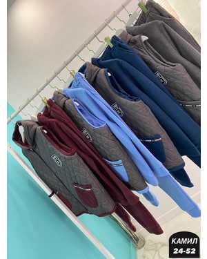 ЖЕНСКИЙ КОСТЮМ ТРОЙКА ТКАНЬ ФЛИСОВЫЙ, ЖЕЛЕТКА СТЕГАНЫЙ СИНТЕПОН ПОДКЛАДКА НА ФЛИС