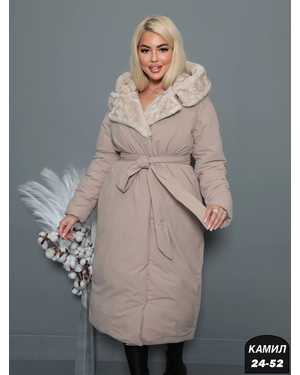 ЗИМНЯЯ КУРТКА ТКАНЬ ПУХ С ХОЛОФАЙБЕРОМ