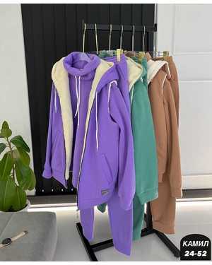 ЖЕНСКИЙ КОСТЮМ ТРОЙКА ТКАНЬ ФЛИС