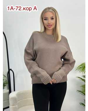 СВИТЕР ТКАНЬ ШЕРСТЬ И АКРИЛ