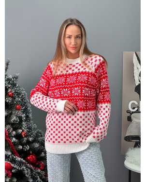 СВИТЕР ТКАНЬ ШЕРСТЬ И АКРИЛ