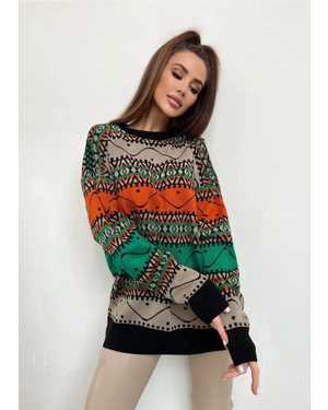 СВИТЕР ТКАНЬ ШЕРСТЬ И АКРИЛ