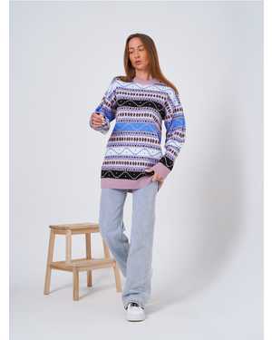 СВИТЕР ТКАНЬ ШЕРСТЬ И АКРИЛ