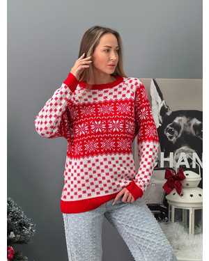 СВИТЕР ТКАНЬ ШЕРСТЬ И АКРИЛ