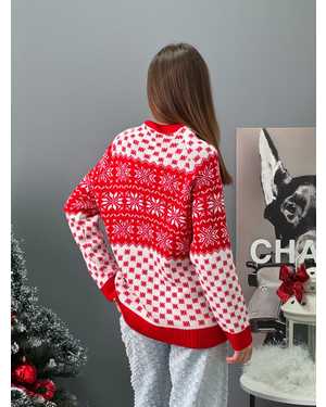 СВИТЕР ТКАНЬ ШЕРСТЬ И АКРИЛ