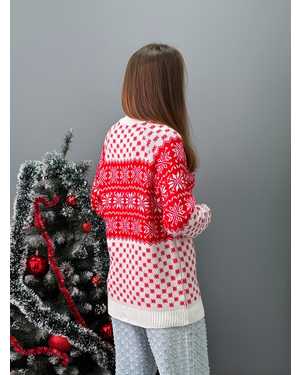 СВИТЕР ТКАНЬ ШЕРСТЬ И АКРИЛ