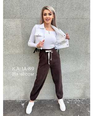 БРЮКИ В РАЗМЕР ТКАНЬ ВЕЛЬВЕТ с начесом