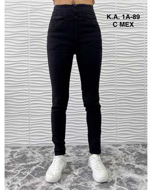 ДЖЕГГИНСЫ В РАЗМЕР ТКАНЬ ДЖИНС НА МЕХУ